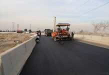 آغاز عملیات تراش و روکش آسفالت حدفاصل زیرگذر پل لاهوتی تا دهکده توحید
